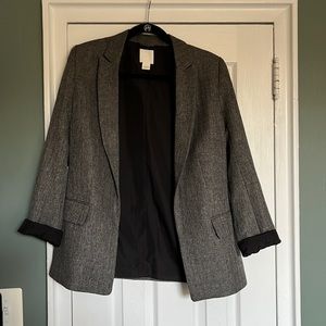 H&M herringbone pattern blazer.